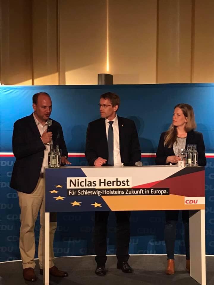 Europa-Talk mit dem CDU-Spitzenkandidaten Niclas Herbst und unserem Ministerpräsidenten Daniel Günther