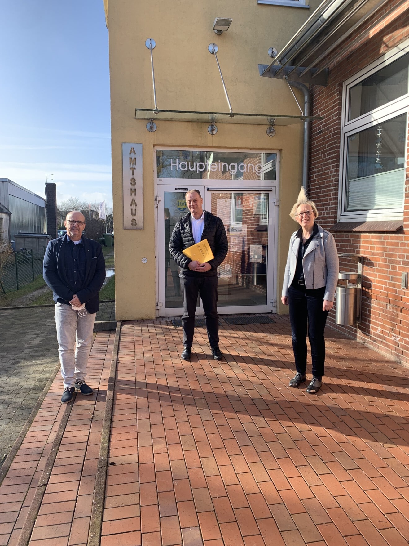 Besuch des InnoTrucks und gemeinsamer Besuch bei den Bürgermeistern von Kappeln und Süderbrarup